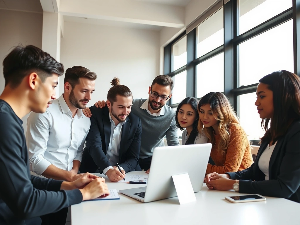 The framixa team collaborating in the studio